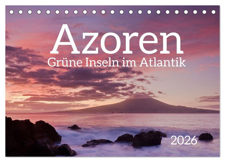 Produktbild: Azoren - Gr&uuml;ne Inseln im Atlantik 2026 (Tischkalender 2026 DIN A5 quer), CALVENDO Monatskalender