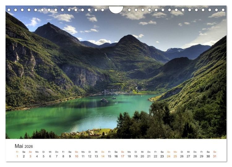 Produktbild: Norwegische Impressionen (Wandkalender 2026 DIN A4 quer), CALVENDO Monatskalender