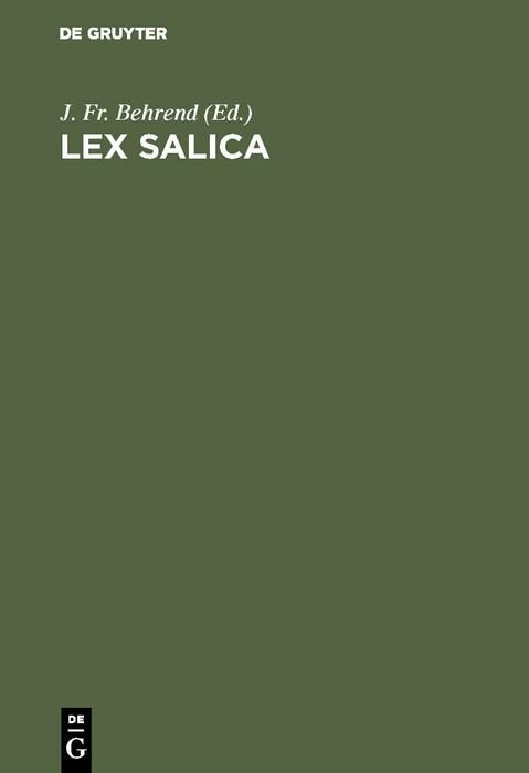 Produktbild: Lex Salica