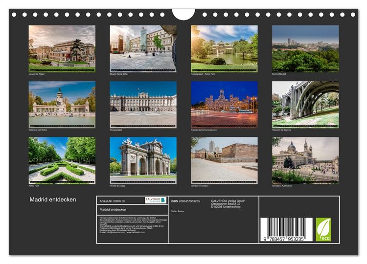 Produktbild: Madrid entdecken (Wandkalender 2026 DIN A4 quer), CALVENDO Monatskalender