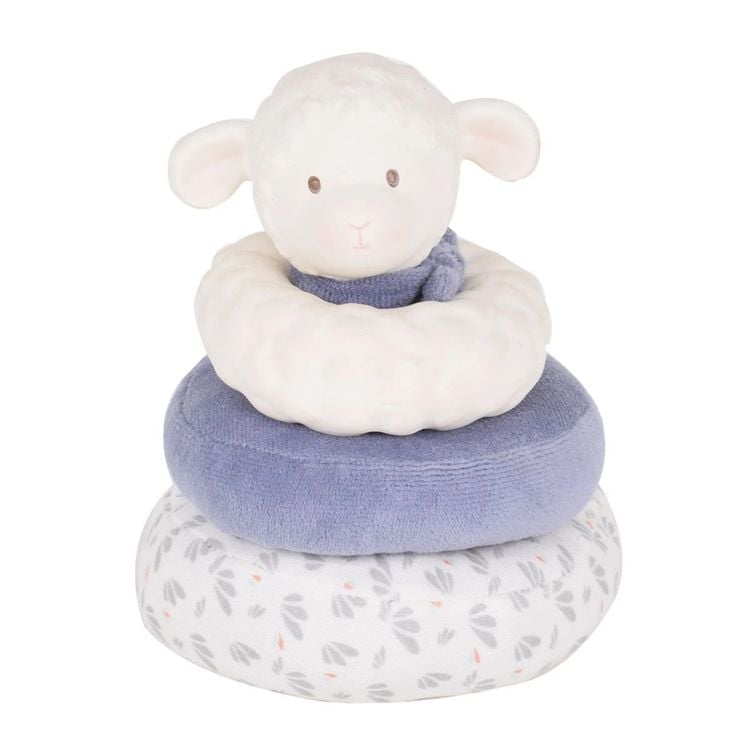 Tikiri® 8594007B - Stapel-Lamm, Lucas, Beißspielzeug, 16 cm