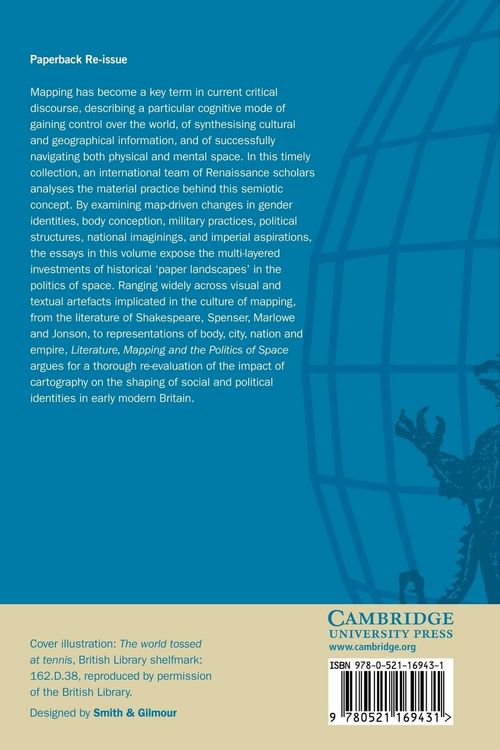 Produktbild: Literature, Mapping, and the Politics of Space in Early Modern Britain