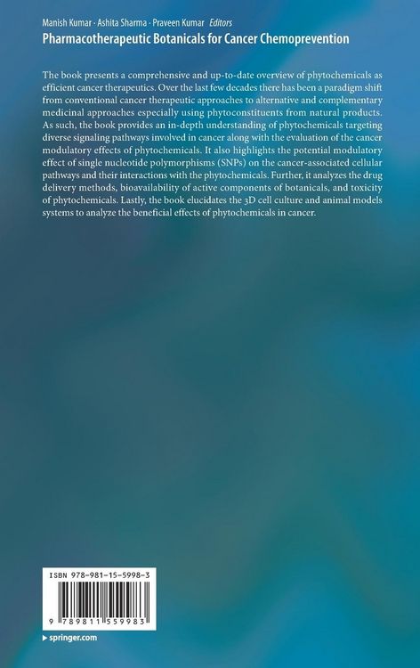 Produktbild: Pharmacotherapeutic Botanicals for Cancer Chemoprevention