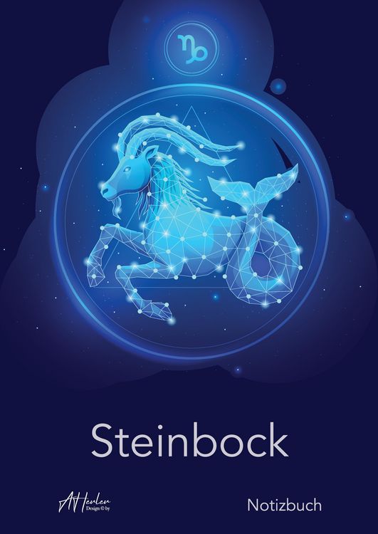 Produktbild: Sternzeichen Steinbock Notizbuch | Designed by Alfred Herler