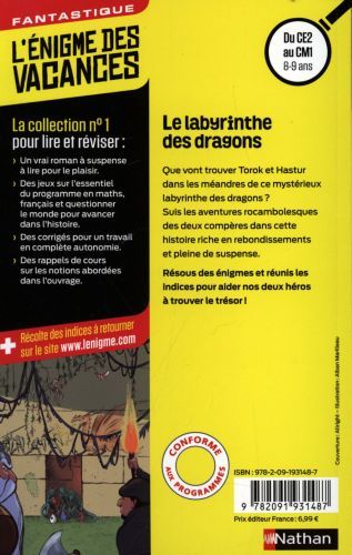 Produktbild: Le labyrinthe des dragons : du CE2 au CM1, 8-9 ans