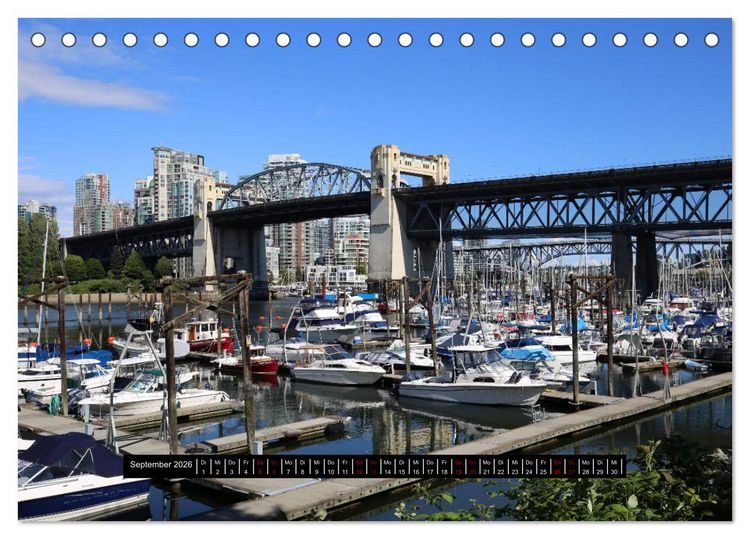 Produktbild: Vancouver - Tr&auml;umen zwischen Wolken und Meer (Tischkalender 2026 DIN A5 quer), CALVENDO Monatskalender
