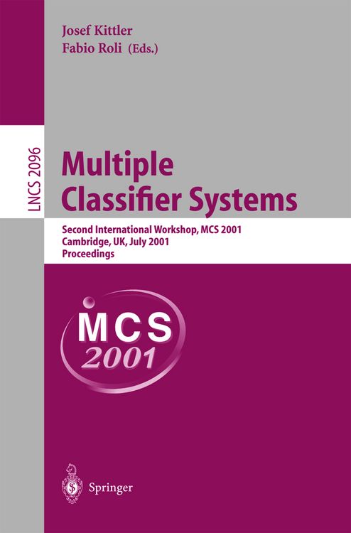 Produktbild: Multiple Classifier Systems