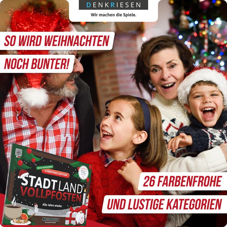 Denkriesen - Stadt Land Vollpfosten® - Christmas Edition - "alle Jahre Wieder."