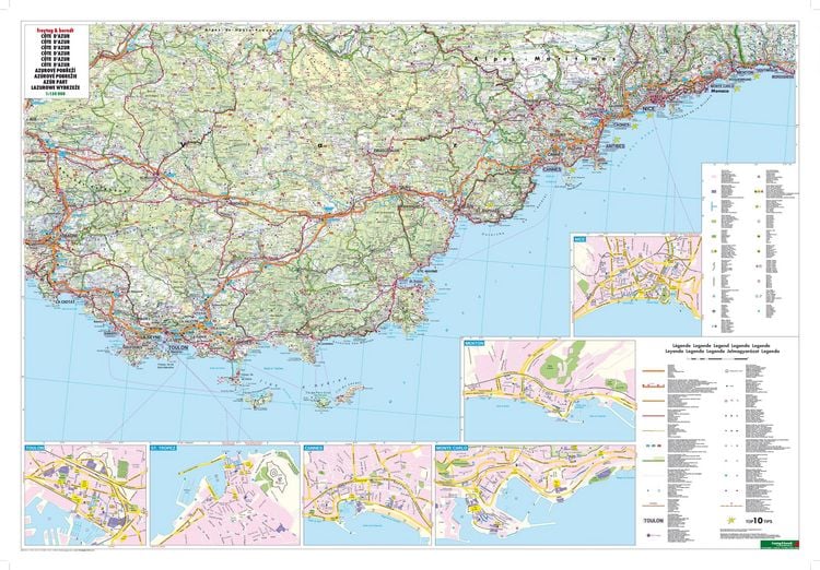 Produktbild: Cote d' Azur 1 : 150 000