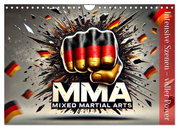Produktbild: MMA Germany - Mixed Martial Arts Power (Wandkalender 2026 DIN A4 quer), CALVENDO Monatskalender