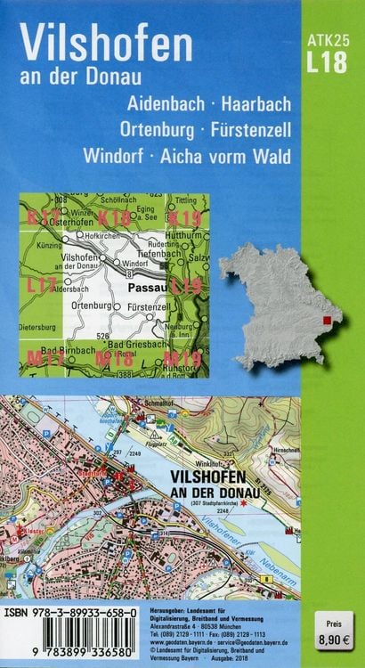 Produktbild: Vilshofen an der Donau 1 : 25 000