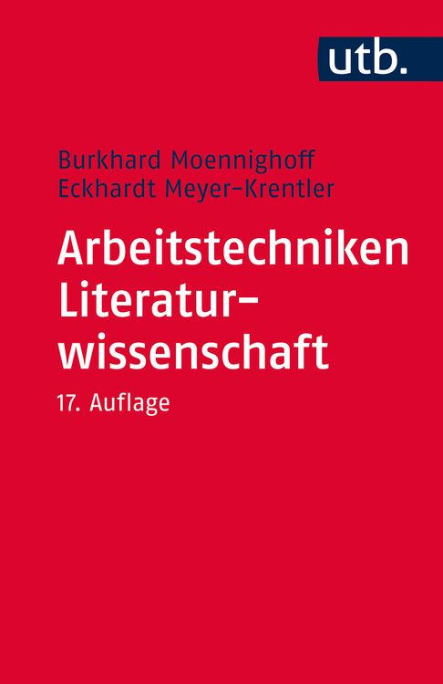 Produktbild: Arbeitstechniken Literaturwissenschaft