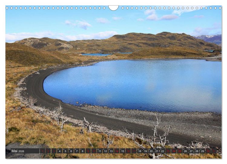 Produktbild: Patagonien - Parques Torres del Paine und Los Glaciares (Wandkalender 2026 DIN A3 quer), CALVENDO Monatskalender