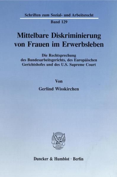 Produktbild: Mittelbare Diskriminierung von Frauen im Erwerbsleben.