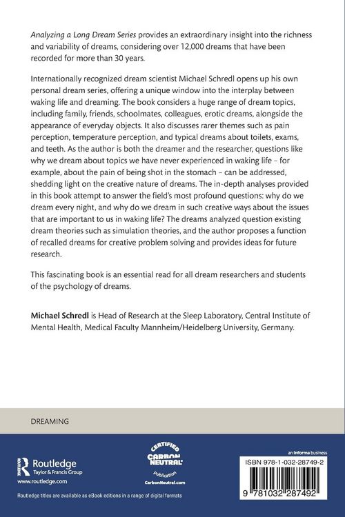 Produktbild: Analyzing a Long Dream Series