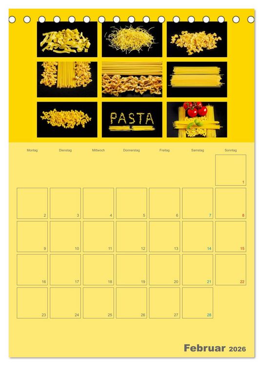 Produktbild: Food (Tischkalender 2026 DIN A5 hoch), CALVENDO Monatskalender
