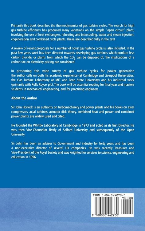 Produktbild: Advanced Gas Turbine Cycles