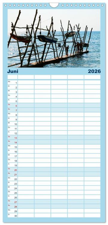 Produktbild: Familienplaner 2026 - Tr&auml;umen von Istrien mit 5 Spalten (Wandkalender, 21 x 45 cm) CALVENDO