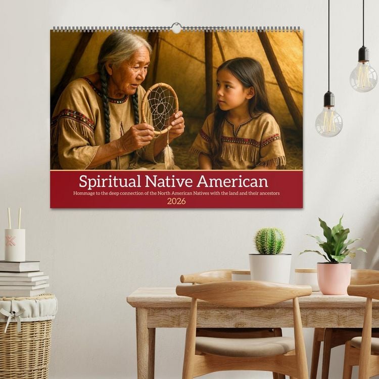 Produktbild: Spiritual Native American (Wall Calendar 2026 DIN A2 landscape), CALVENDO 12 Month Wall Calendar