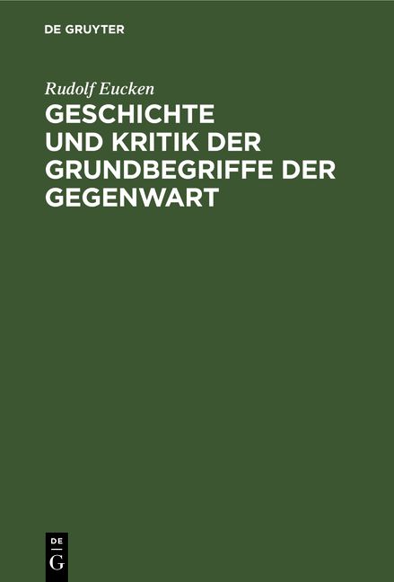 Produktbild: Geschichte und Kritik der Grundbegriffe der Gegenwart