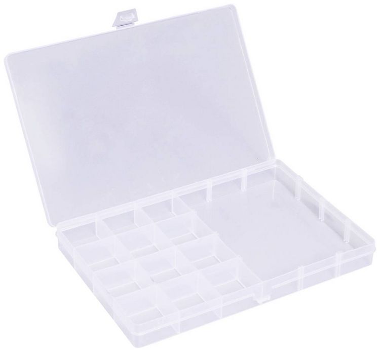 Produktbild: Quadrios 23SA086 Sortimentskasten (L x B x H) 19.5 x 13.1 x 2.2 cm Anzahl F&auml;cher: 13 feste Unterteilung Inhalt 1 St.
