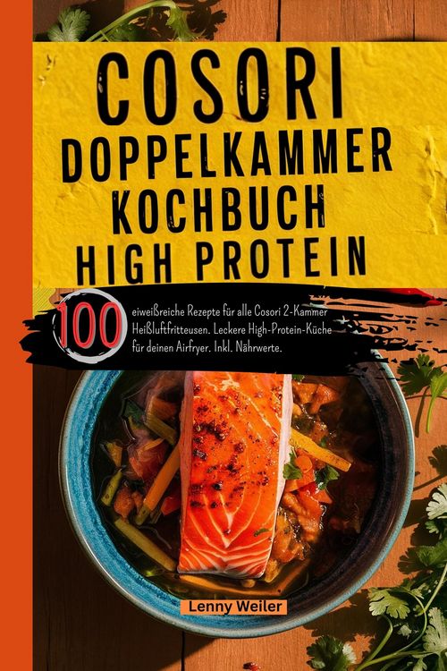 Produktbild: Cosori Doppelkammer Kochbuch High Protein