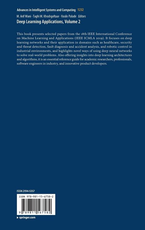 Produktbild: Deep Learning Applications, Volume 2