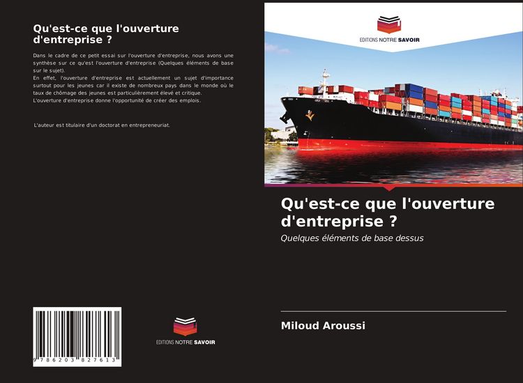 Produktbild: Qu'est-ce que l'ouverture d'entreprise ?