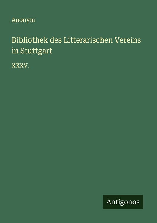 Produktbild: Bibliothek des Litterarischen Vereins in Stuttgart