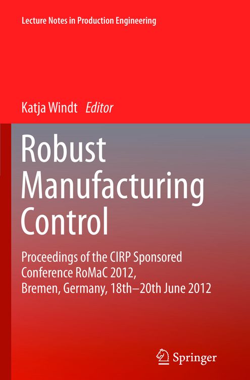 Produktbild: Robust Manufacturing Control