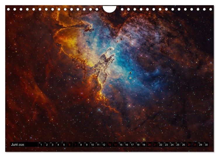 Produktbild: Deepsky XVII (Wandkalender 2026 DIN A4 quer), CALVENDO Monatskalender