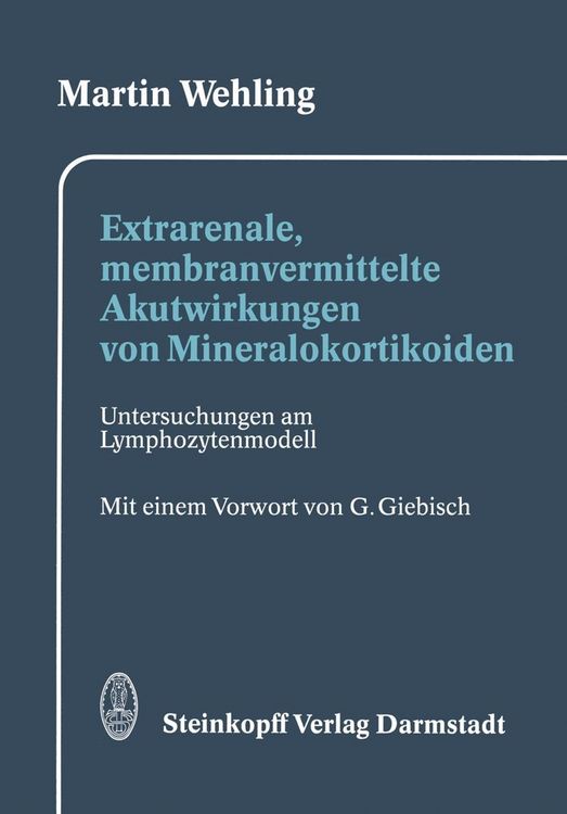 Produktbild: Extrarenale, membranvermittelte Akutwirkungen von Mineralokortikoiden