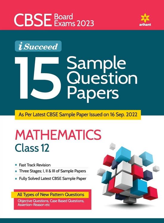Produktbild: CBSE Board Exams 2023 I-Succeed 15 Sample Question Papers MATHEMATICS Class 12th