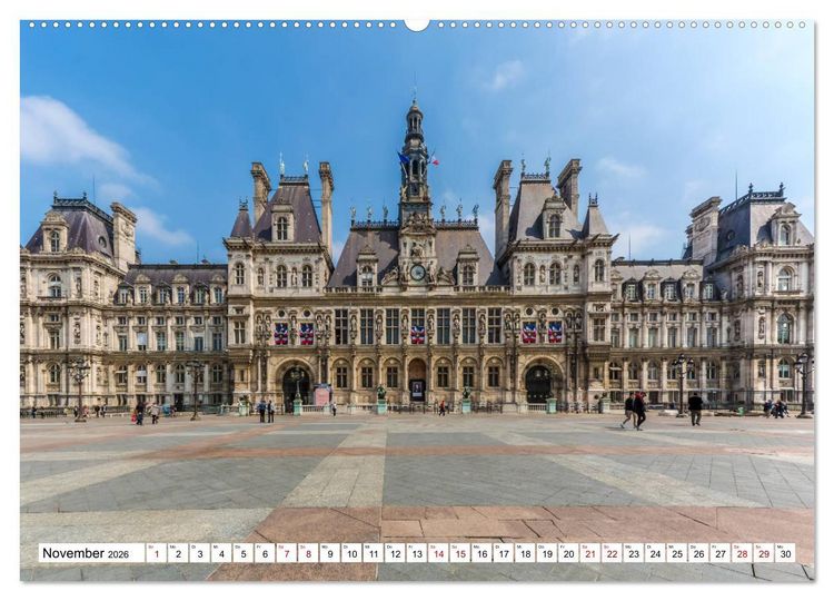 Produktbild: PARIS Franz&ouml;sisches Flair und Historie (hochwertiger Premium Wandkalender 2026 DIN A2 quer), Kunstdruck in Hochglanz