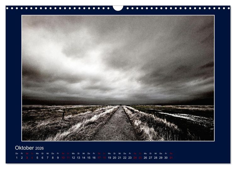 Produktbild: Wolken, Watt und Wellen. Fotografische Impressionen vom Jadebusen. (Wandkalender 2026 DIN A3 quer), CALVENDO Monatskalender