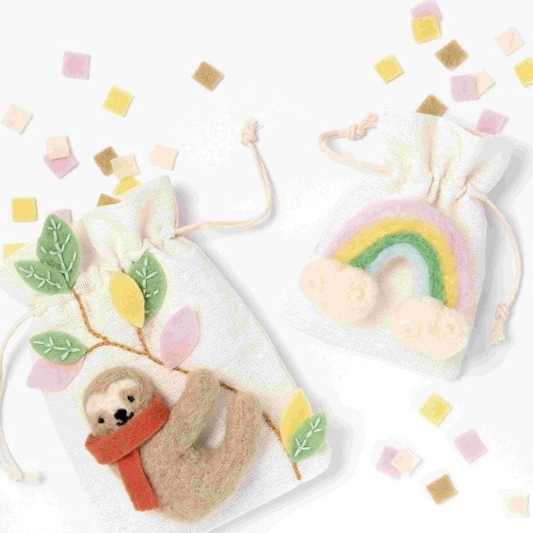 Produktbild: Folia  Filz Bastel Box Rainbow Edition, 36-teilig