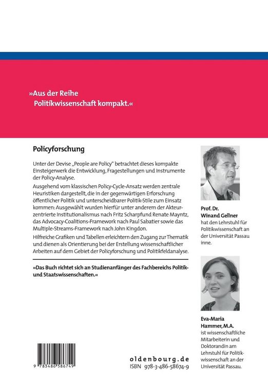 Produktbild: Policyforschung