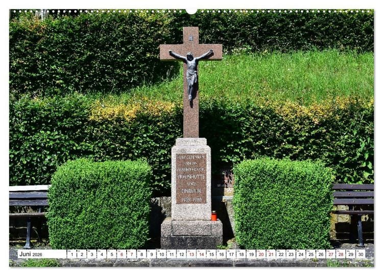 Produktbild: Kreuze und Kruzifixe rund um Simmerath in der Eifel (Wandkalender 2026 DIN A2 quer), CALVENDO Monatskalender