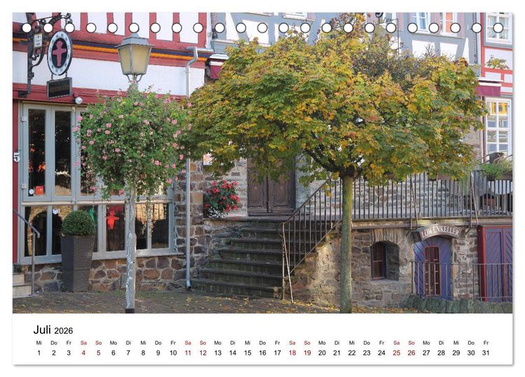 Produktbild: Idstein Perle im Taunus (Tischkalender 2026 DIN A5 quer), CALVENDO Monatskalender