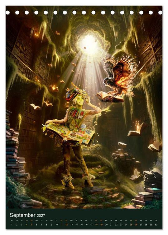 Produktbild: Bodypainting Adventures (Tischkalender 2027 DIN A5 hoch), CALVENDO Monatskalender