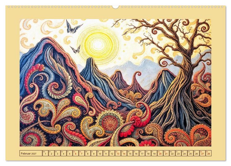 Produktbild: Topografie der Fantasie (hochwertiger Premium Wandkalender 2027 DIN A2 quer), Kunstdruck in Hochglanz