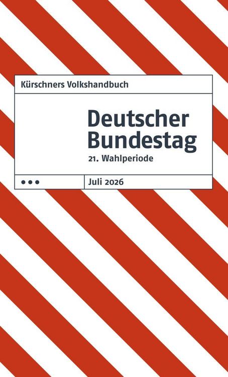Produktbild: K&uuml;rschners Volkshandbuch Deutscher Bundestag