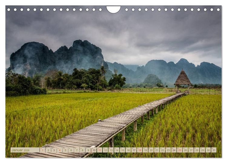 Produktbild: Laos - eine Bildreise (Wandkalender 2026 DIN A4 quer), CALVENDO Monatskalender