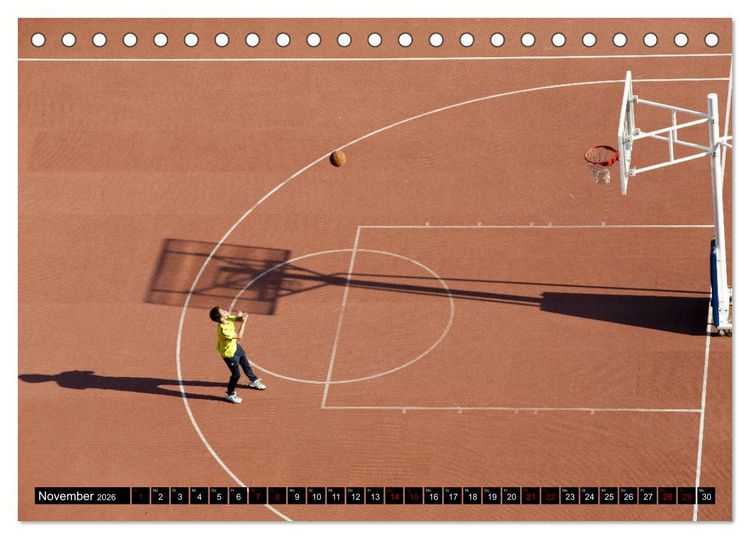 Produktbild: Trendsport Basketball (Tischkalender 2026 DIN A5 quer), CALVENDO Monatskalender