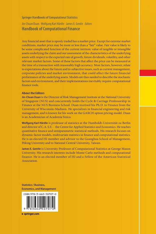 Produktbild: Handbook of Computational Finance