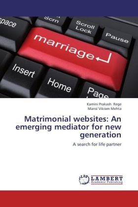 Produktbild: Rege, K: Matrimonial websites: An emerging mediator for new