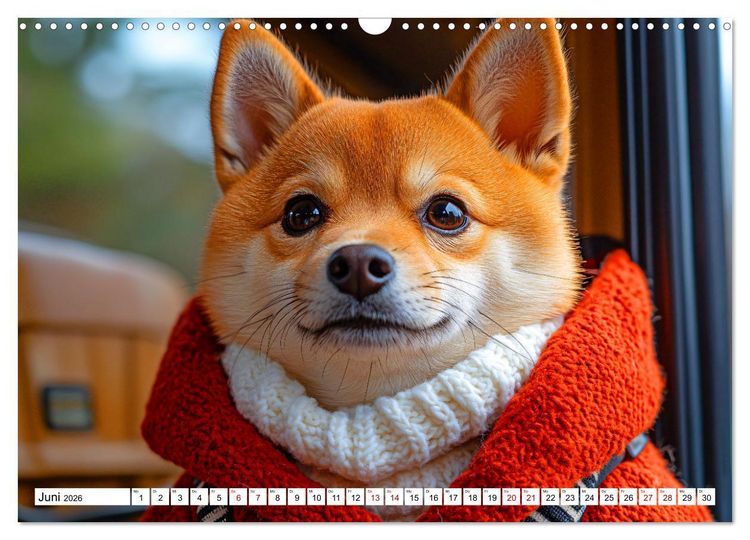 Produktbild: Strick-Pfoten - Flauschige Freunde in gestrickten Meisterwerken (Wandkalender 2026 DIN A3 quer), CALVENDO Monatskalender