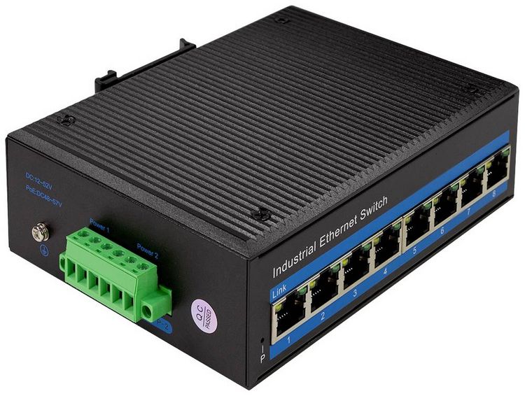 Produktbild: LogiLink NS203 NS203 Industrial Ethernet Switch 8 Port 10 / 100 / 1000MBit/s