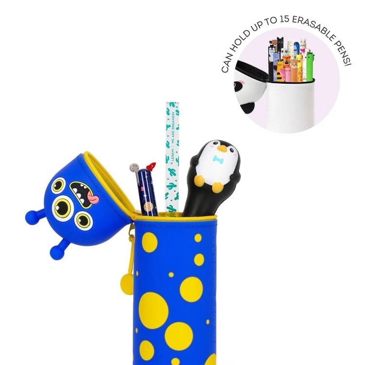 Produktbild: Legami 2-in-1-Federm&auml;ppchen aus Silikon - Kawaii - Monster