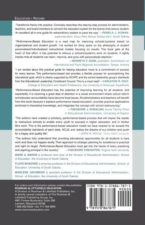 Produktbild: Performance-Based Education